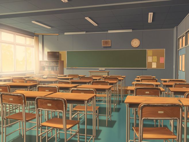 フリー素材 背景 學校教室 [2]